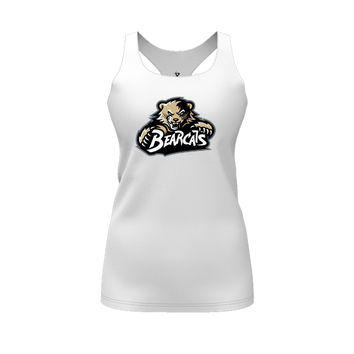 [FT0TRBWH-FYS-LOGO1] Decker Racerback Tank Top (Female Youth S, White, Logo 1)