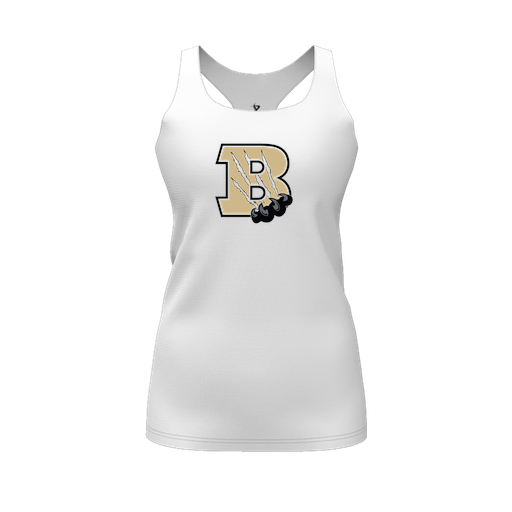 [FT0TRBWH-FYS-LOGO2] Decker Racerback Tank Top (Female Youth S, White, Logo 2)