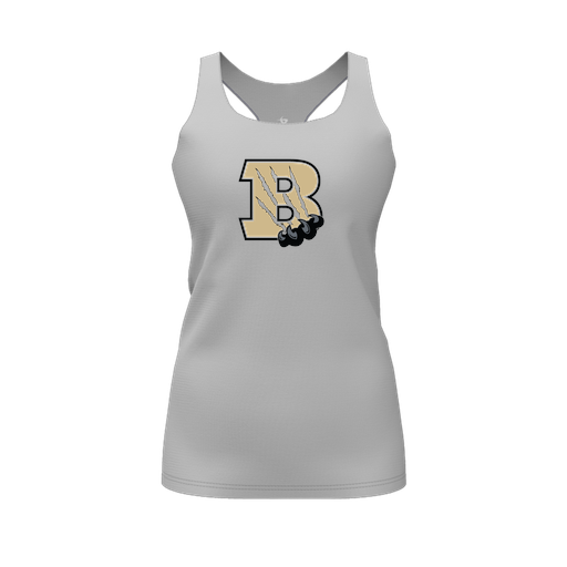 [FT0TRBGY-FYS-LOGO2] Decker Racerback Tank Top (Female Youth S, Gray, Logo 2)