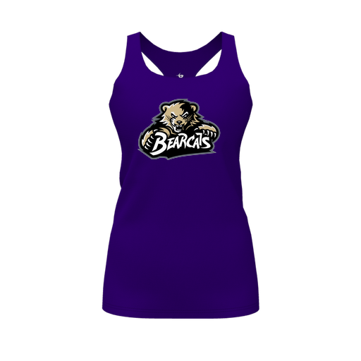 [CUS-DFW-RCBK-PER-PUR-FYS-LOGO1] Racerback Tank Top (Female Youth S, Purple, Logo 1)