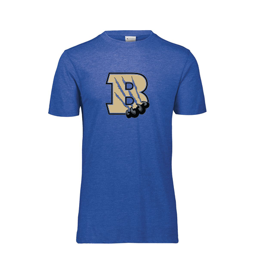 [FTSCUBRY-YS-LOGO2] Decker Youth Tri-Blend T-Shirt - Short Sleeve (Youth S, Royal, Logo 2)