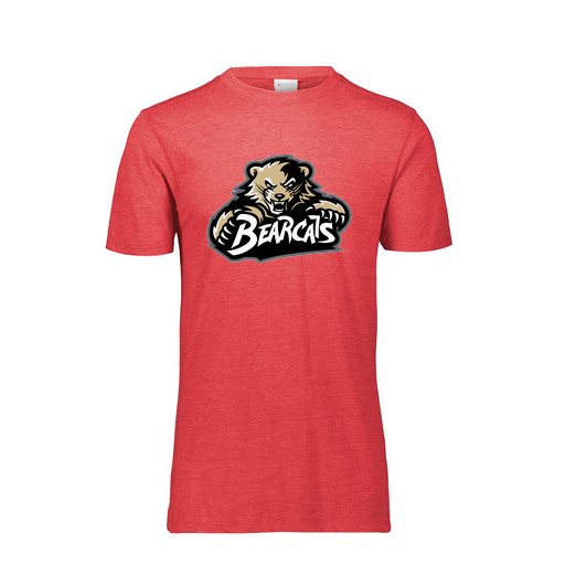 [FTSCUBRD-YS-LOGO1] Decker Youth Tri-Blend T-Shirt - Short Sleeve (Youth S, Red, Logo 1)