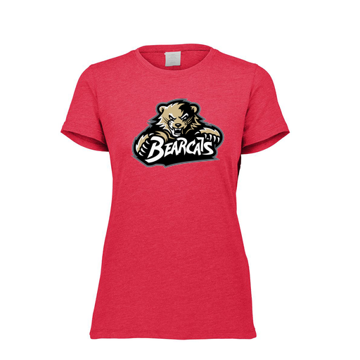 [FTSCUBRD-FAXS-LOGO1] Decker Women's Tri-Blend T-Shirt - Short Sleeve (Female Adult XS, Red, Logo 1)