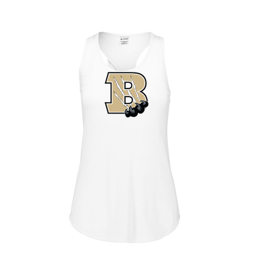 [3078.005.S-LOGO2] Ladies Tri Blend Tank Top (Female Adult S, White, Logo 2)