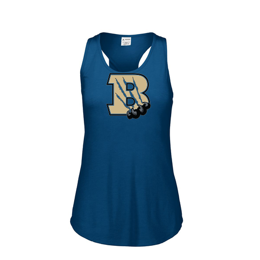 [3078.U22.S-LOGO2] Ladies Tri Blend Tank Top (Female Adult S, Navy, Logo 2)