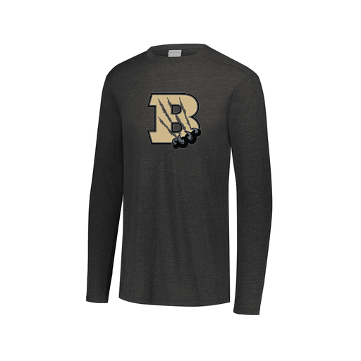 [FTLCUBBK-AXS-LOGO2] Decker Men's Tri-Blend T-Shirt - Long Sleeve (Adult XS, Black, Logo 2)