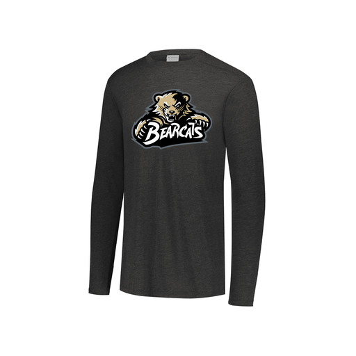 [3076.K94.S-LOGO1] Youth LS Ultra-blend T-Shirt (Youth S, Black, Logo 1)