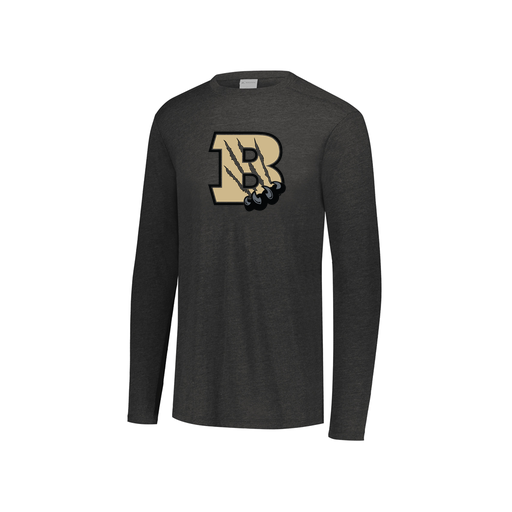 [3076.K94.S-LOGO2] Youth LS Ultra-blend T-Shirt (Youth S, Black, Logo 2)