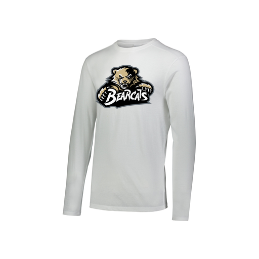 [FTLCUBWH-YS-LOGO1] Decker Youth Tri-Blend T-Shirt - Long Sleeve (Youth S, White, Logo 1)