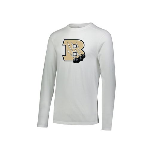 [3076.005.S-LOGO2] Youth LS Ultra-blend T-Shirt (Youth S, White, Logo 2)