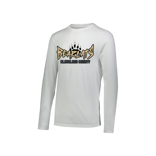 [FTLCUBWH-YS-LOGO3] Decker Youth Tri-Blend T-Shirt - Long Sleeve (Youth S, White, Logo 3)