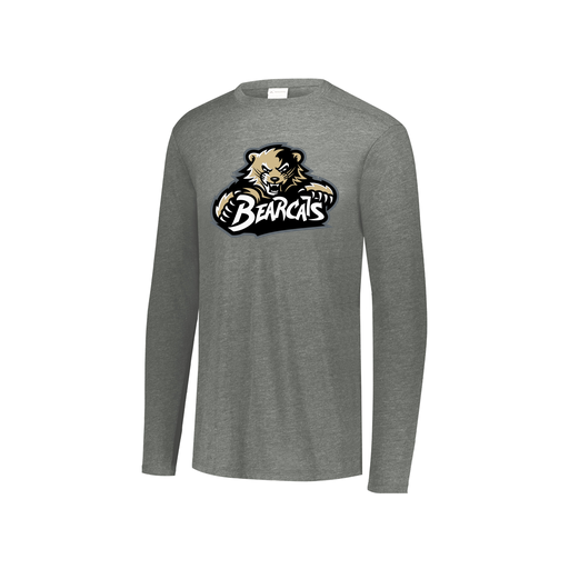 [3076.013.S-LOGO1] Youth LS Ultra-blend T-Shirt (Youth S, Gray, Logo 1)