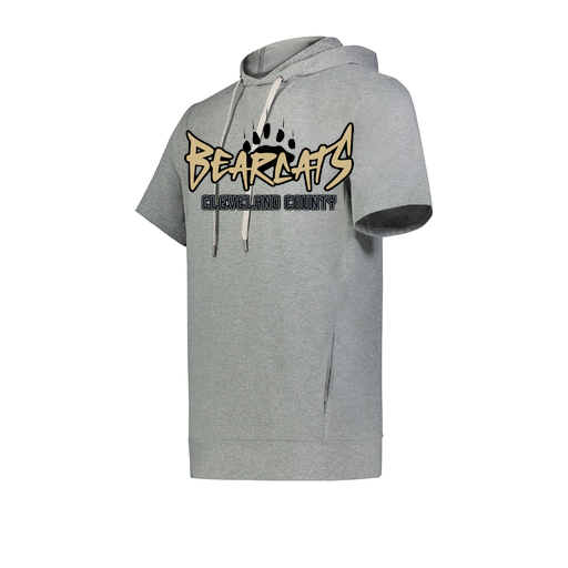 [222605-SIL-YS-LOGO3] YOUTH VENTURA SOFT KNIT SHORT SLEEVE HOODIE (Youth S, Silver, Logo 3)