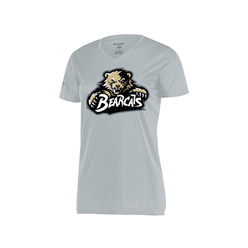 [222820.099.S-LOGO1] Ladies Movement Dri Fit Shirt (Female Adult S, Silver, Logo 1)