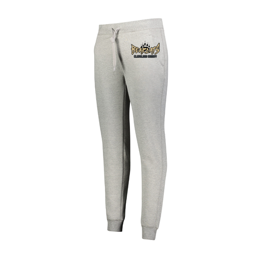 [229748.017.XS-LOGO3] Ladies 60/40 Fleece Jogger (Female Adult XS, Silver, Logo 3)
